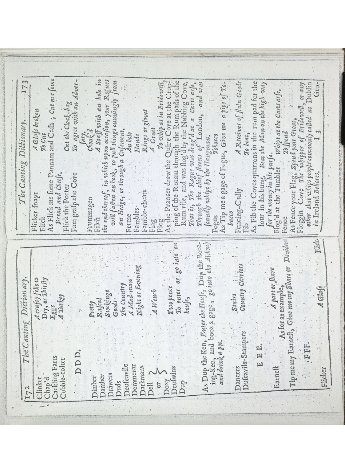 image of Canting Academy dictionary