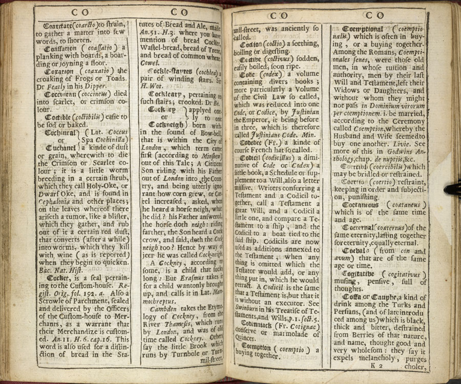image of Blount (cockney) dictionary